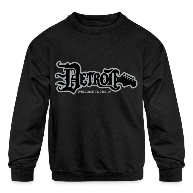 DETROIT GUITAR WTTD BLK SLR REG FONT