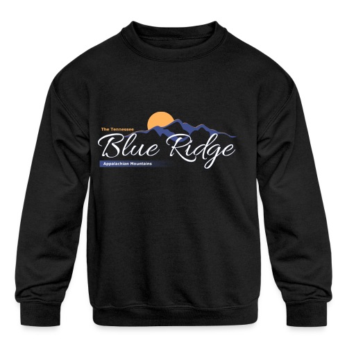The Tennessee Blue Ridge Mountains - Kids' Crewneck Sweatshirt