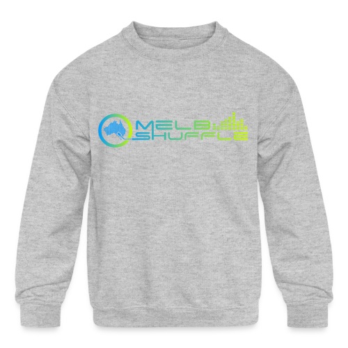 Melbshuffle Gradient Logo - Kids' Crewneck Sweatshirt