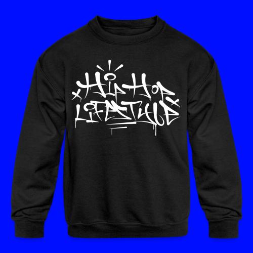 Hip Hop Lifestyle Graffiti Tag - Kids' Crewneck Sweatshirt