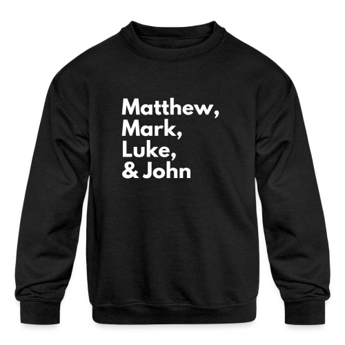 Gospel Squad: Matthew, Mark, Luke & John - Kids' Crewneck Sweatshirt