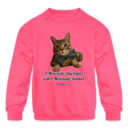 Meowtastic Mindset - Kids' Crewneck Sweatshirt