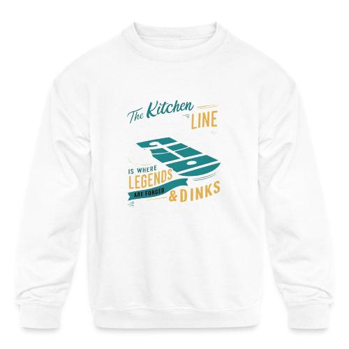 Fear the Dinker: Conquer the Kitchen - Kids' Crewneck Sweatshirt