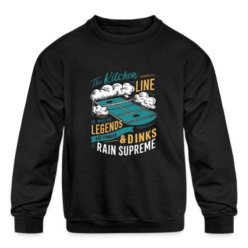 Fear the Dinker: Conquer the Kitchen - Kids' Crewneck Sweatshirt