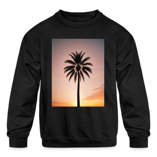 palm peace - Kids' Crewneck Sweatshirt