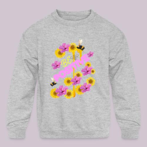 BE Positive - Kids' Crewneck Sweatshirt