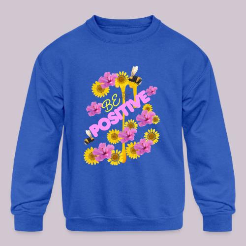 BE Positive - Kids' Crewneck Sweatshirt