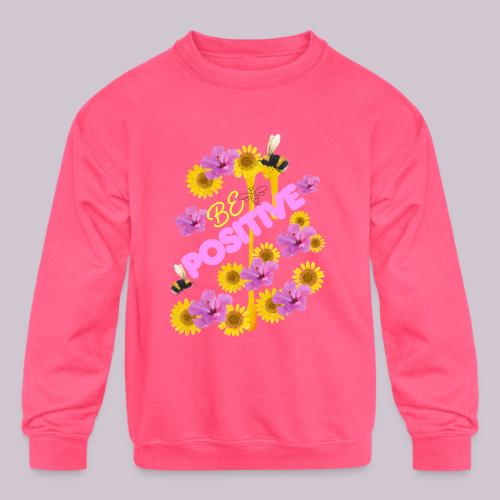 BE Positive - Kids' Crewneck Sweatshirt