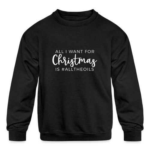 Christmas Oils - Kids' Crewneck Sweatshirt