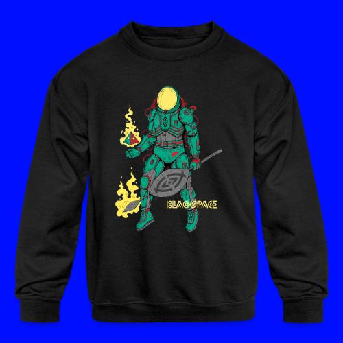 Afronaut - Kids' Crewneck Sweatshirt