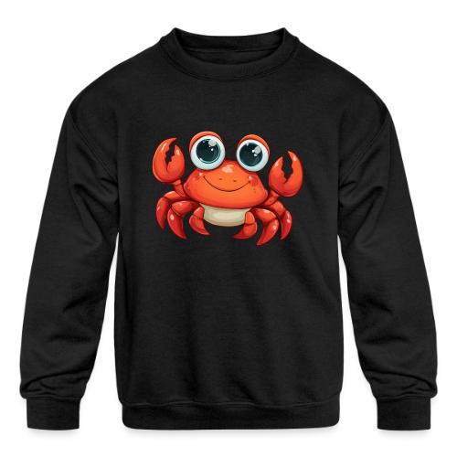 Cute Cartoon Baby Crab - Kids' Crewneck Sweatshirt