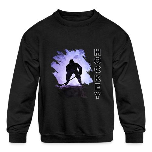 Hockey Charge - Kids' Crewneck Sweatshirt