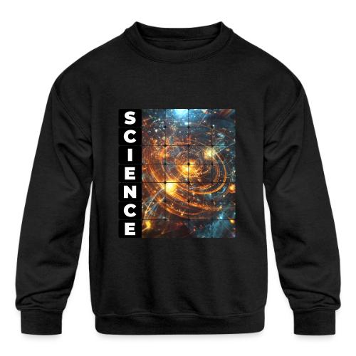 Golden Core of Science - Kids' Crewneck Sweatshirt