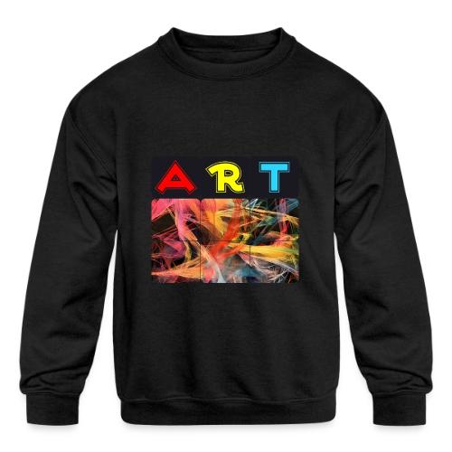 Chaotic Threads of Art - Kids' Crewneck Sweatshirt