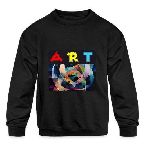 Art of Stripes and Shades - Kids' Crewneck Sweatshirt
