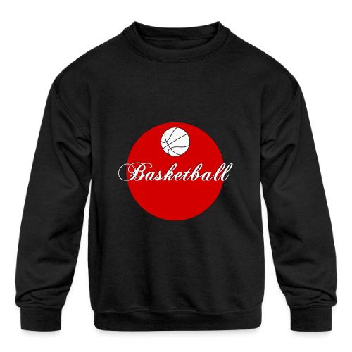 Basketball: Bold Hoops - Kids' Crewneck Sweatshirt