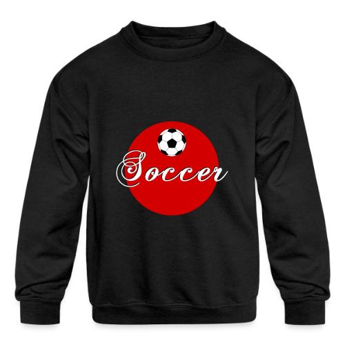 Soccer: Goal Circle - Kids' Crewneck Sweatshirt