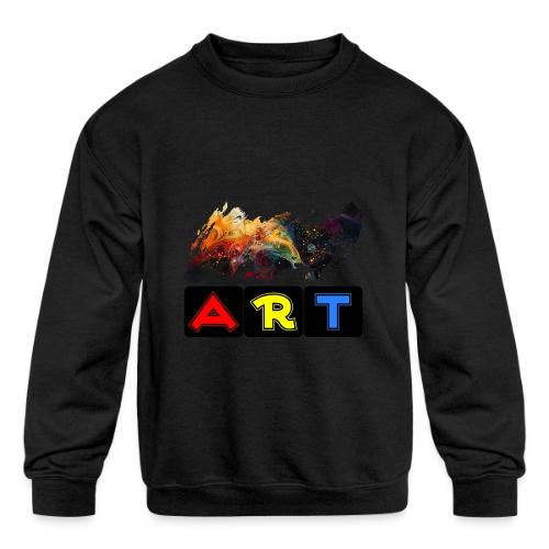 Pulse of Art - Kids' Crewneck Sweatshirt