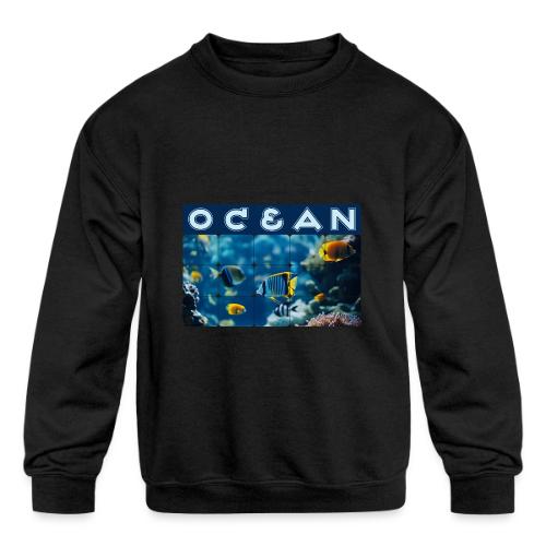 Ocean: Underwater Radiance - Kids' Crewneck Sweatshirt