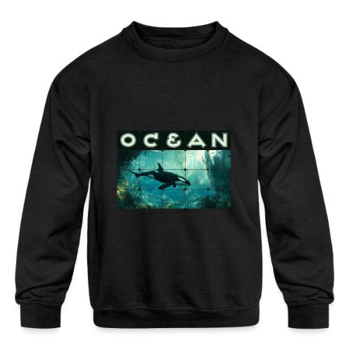 Ocean: Silent Hunter - Kids' Crewneck Sweatshirt