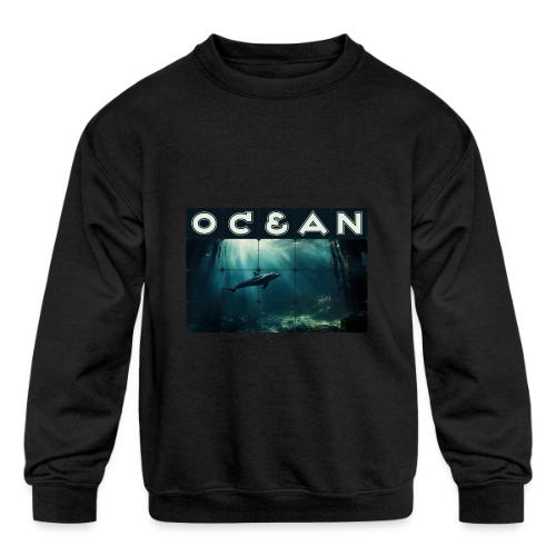 Ocean Whisper - Kids' Crewneck Sweatshirt