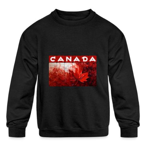Canada Painted Pride - Kids' Crewneck Sweatshirt