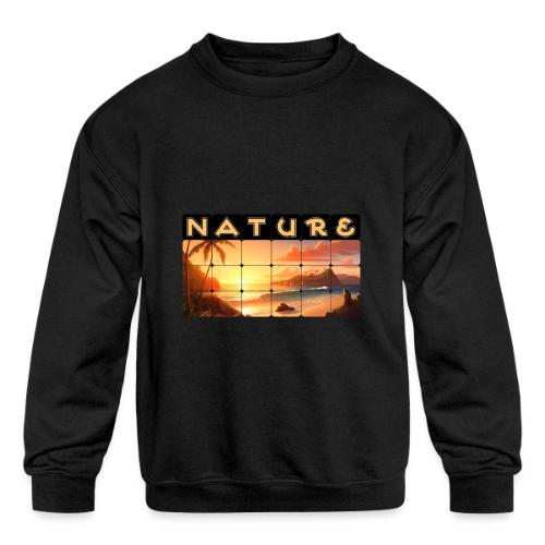 Nature: Tropical Twilight - Kids' Crewneck Sweatshirt