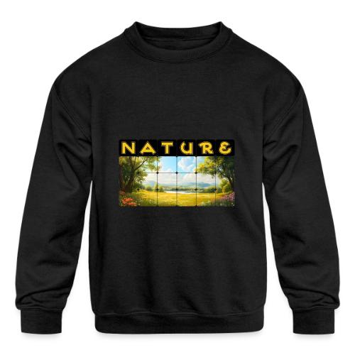 Nature: Summer Fields - Kids' Crewneck Sweatshirt