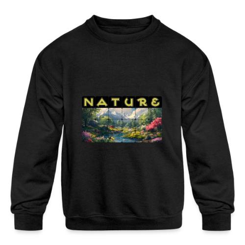 Nature: Spring Awakening - Kids' Crewneck Sweatshirt