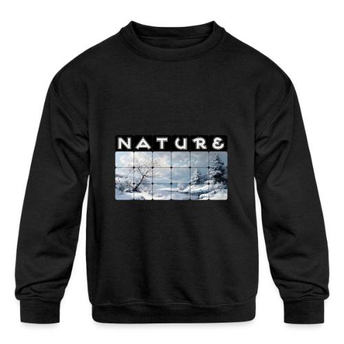 Nature: Winter Embrace - Kids' Crewneck Sweatshirt