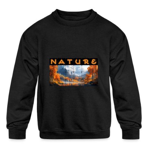 Nature: Golden Autumn Escape - Kids' Crewneck Sweatshirt