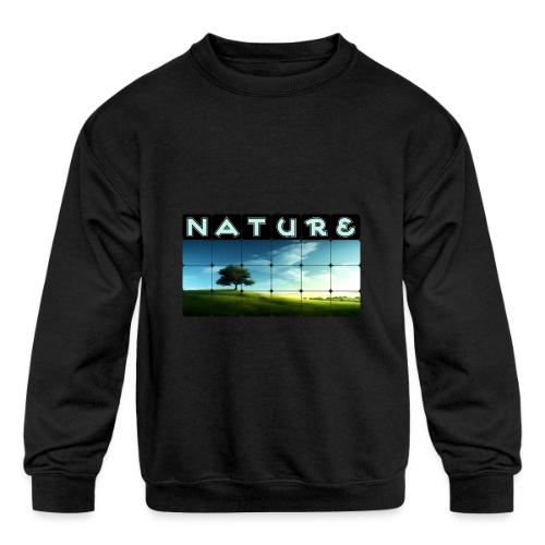 Nature: Solitary Strength - Kids' Crewneck Sweatshirt