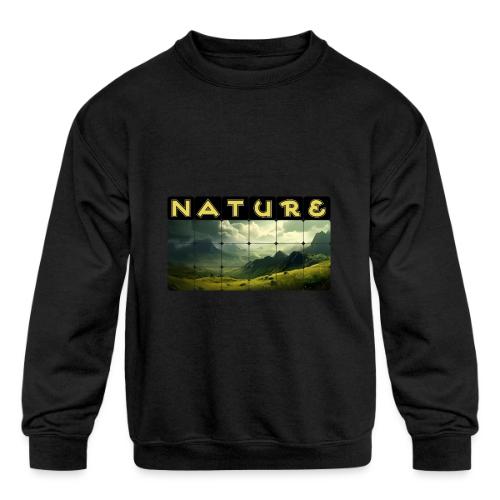 Nature: Verdant Peaks - Kids' Crewneck Sweatshirt
