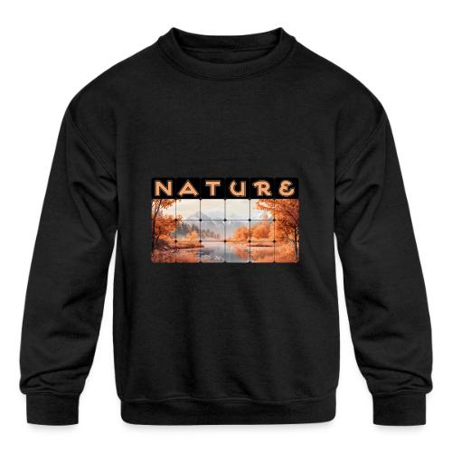 Nature: Autumn Glow - Kids' Crewneck Sweatshirt