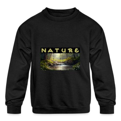 Nature: Verdant Bloom - Kids' Crewneck Sweatshirt