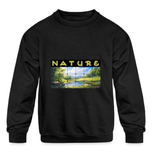 Nature: Springtime Serenity - Kids' Crewneck Sweatshirt