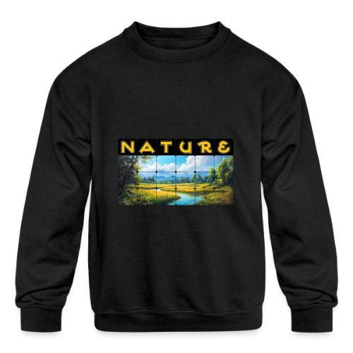 Nature: Season of Bloom - Kids' Crewneck Sweatshirt