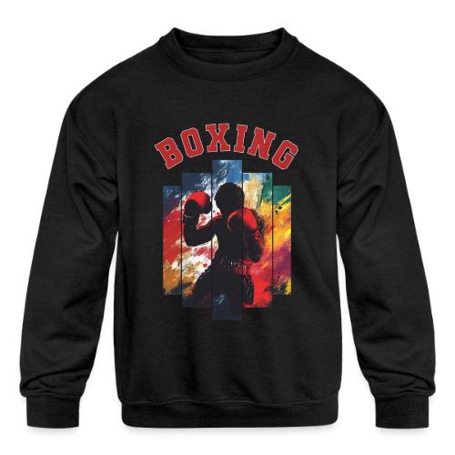 Boxing Warrior - Kids' Crewneck Sweatshirt