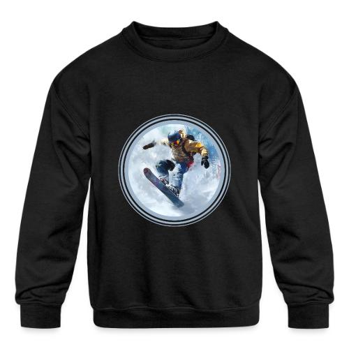 Snowboarding Life - Kids' Crewneck Sweatshirt