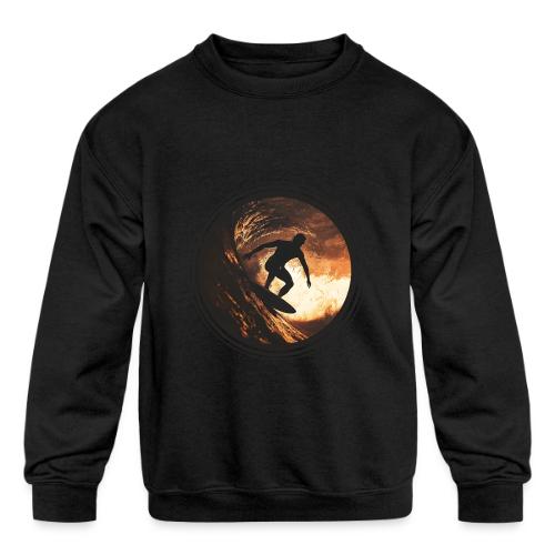 Surfing Spirit - Kids' Crewneck Sweatshirt