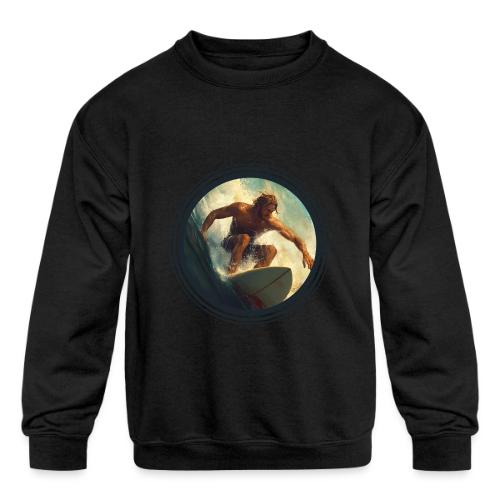 Surfing Rush - Kids' Crewneck Sweatshirt
