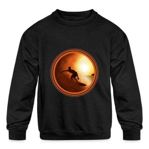 Surfing Vibes - Kids' Crewneck Sweatshirt