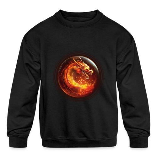 Shadow Dragon Rise - Kids' Crewneck Sweatshirt