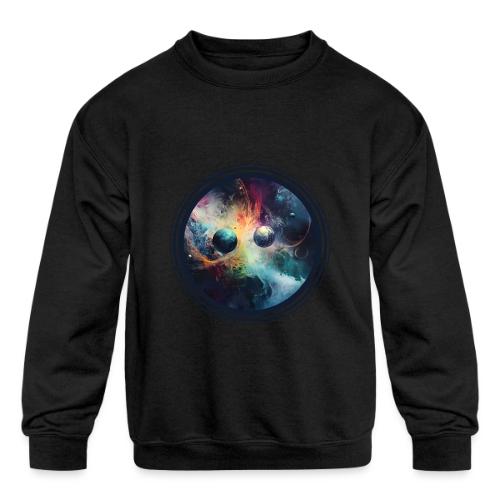 Chaotic Color Planets - Kids' Crewneck Sweatshirt