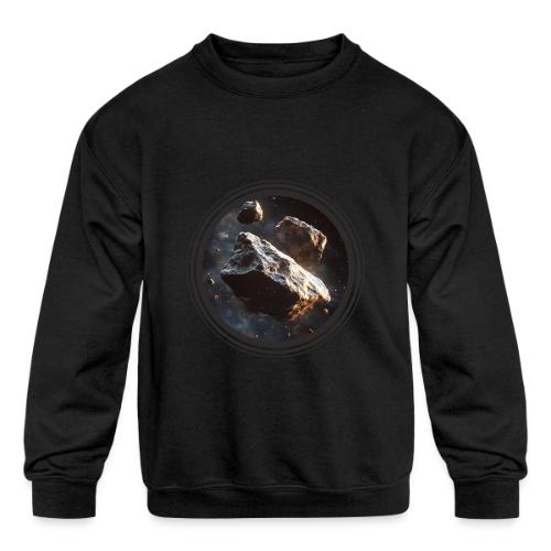 Asteroids Frontier - Kids' Crewneck Sweatshirt