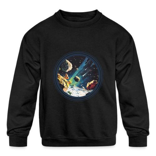 Celestial Collision - Kids' Crewneck Sweatshirt