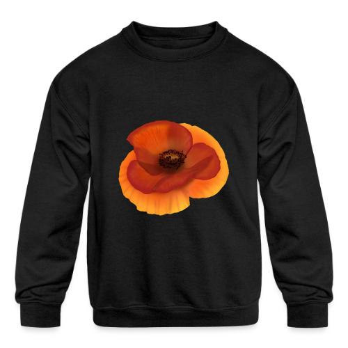 Vivid poppy - Kids' Crewneck Sweatshirt