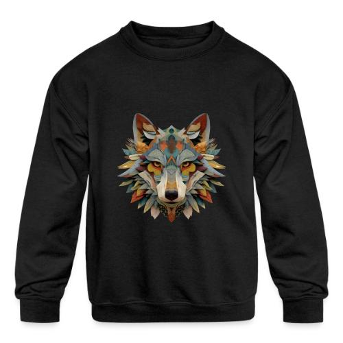 Spectrum Wolf Vision - Kids' Crewneck Sweatshirt