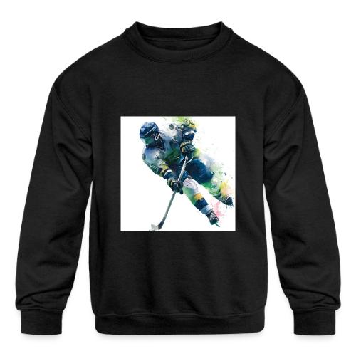 Hockey: Frozen Motion - Kids' Crewneck Sweatshirt