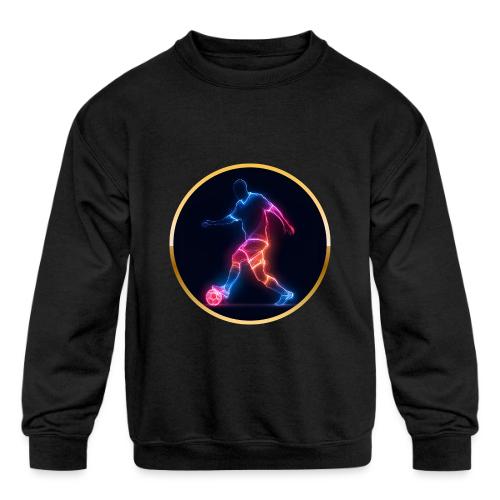 Soccer: Electric Kick Ring - Kids' Crewneck Sweatshirt